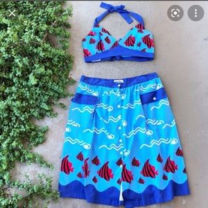Bettie Page by Tatyana What a Catch Fish Skirt and Top 18/20